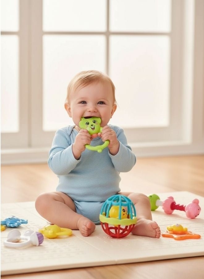 ZEESQUARE Baby Teether Toy Rattle Set Toddler Toy for New Born Baby - Image 4